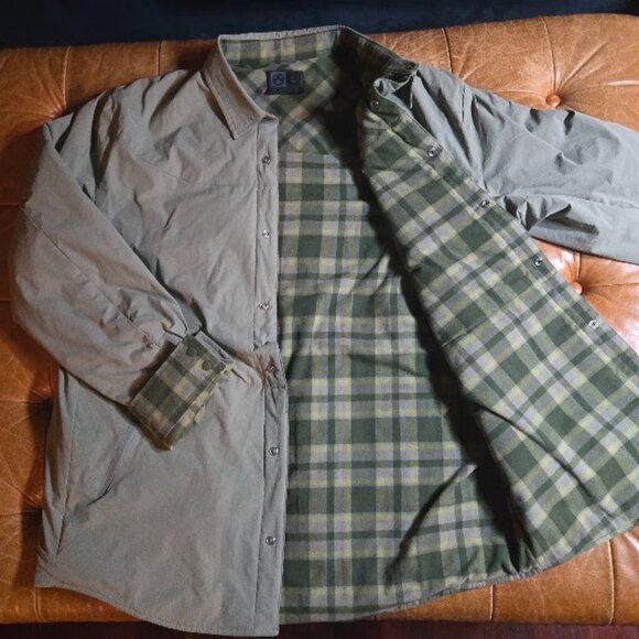 Magpul Jacket Men's (L) - Grey Green Plaid Reversible - Tech Logger Gorpcore - Picture 4 of 13